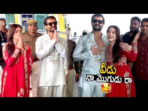 Rashmika Mandanna Hilarious Fun With Media For Vijay Devarakonda At Udaipur | Bhairava Media