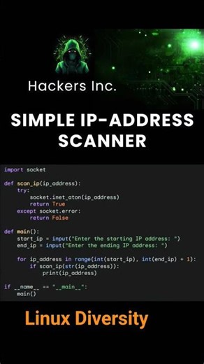 Simple Ip scanner (Python)