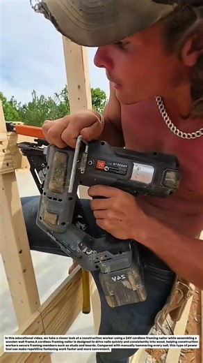 This 24V Cordless Framing Nailer Makes Wood Framing Faster! 🔨⚡ | Construction Tools.