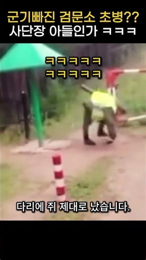 A sloppy checkpoint, is the sentry the division commander's son? lol #Shorts #FunnyVideo