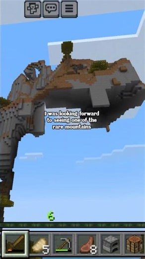 Minecraft mountains 🤯 #shorts #minecraft #minecraftshorts #minecraftsurvival #minecraftmountain