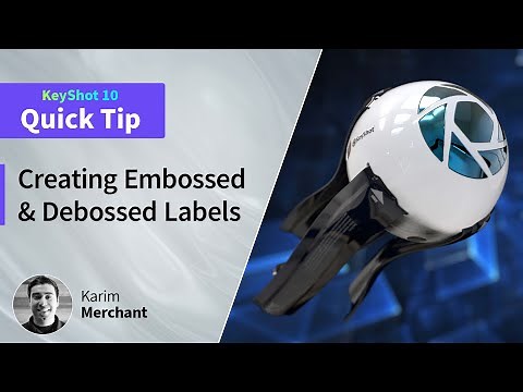 KeyShot Quick Tip - Creating Embossed & Debossed Labels
