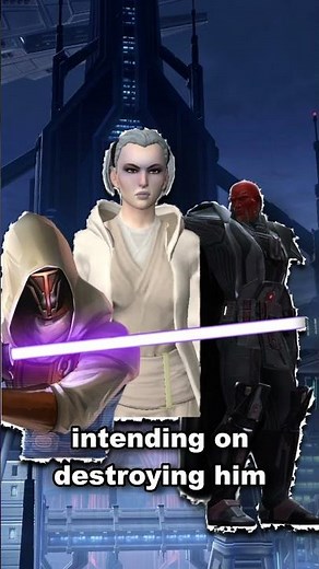 He was about to kill the Emperor with Revan. Then a vision changed everything. #swtor #starwars