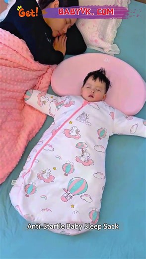Anti-Startle Baby Sleep Sack – Warm, Cozy & No More Kicking Off Blankets #Baby #BabySleep