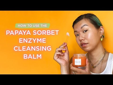 How to Use the Papaya Sorbet Enzyme Cleansing Balm | Glow Recipe