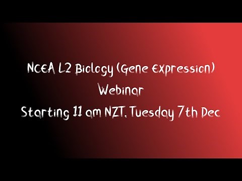 NCEA Level 2 Biology: Gene Expression AS 91159