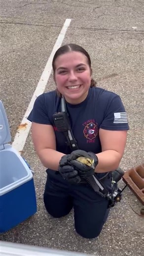 Twinsburg firefighters save ducklings stuck in Cleveland Clinic storm grate