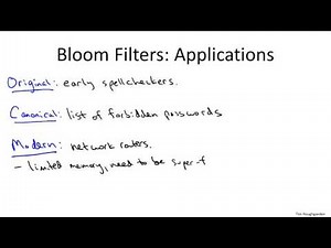 16 1 Bloom Filters The Basics 16 min