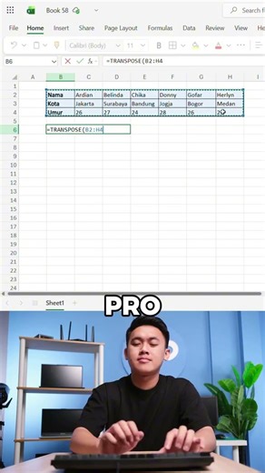 Cara cepat untuk ubah format gaya tabel di Excel #shorts #spreadsheet #tipsexcel