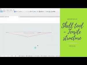 Archicad 22 | Shell tool - Tensile structure