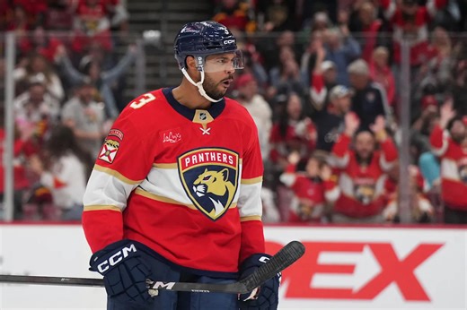 Seth Jones Rejoins Panthers' Main Practice Group While Sporting Non-Contact Jersey