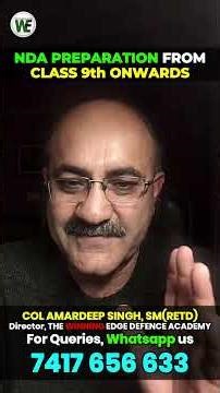 NDA Preparation from Class 9th Onwards | NDA Strategy for Class 9 Students in 2026