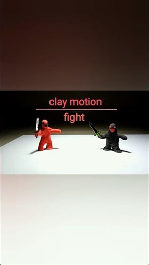 ⚔️ Epic Clay Fight – Red vs Black ⚡ | Stop Motion Battle 🎬