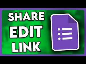 How to Share Edit Link Google Form (2025)