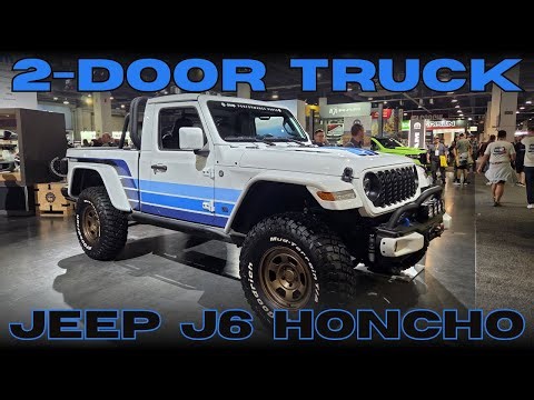 4-door Rubicon Becomes 2-door Truck! Jeep Shows Off J6 Honcho Concept at SEMA