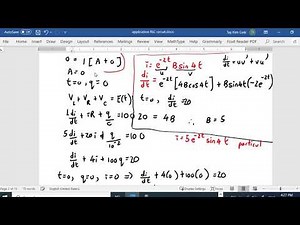 RLC-circuit as second-order DEs