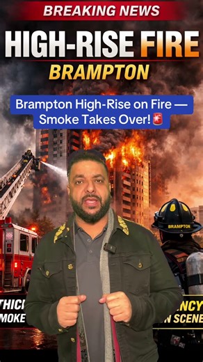 Brampton High-Rise on Fire — Smoke Takes Over!