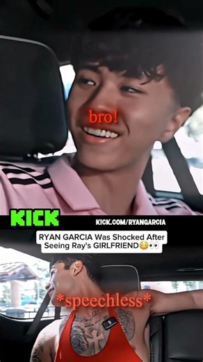 Ryan Garcia Was SHOCKED After Seeing Ray's GIRLFRIEND 😳👀 #ryangarcia #ray
