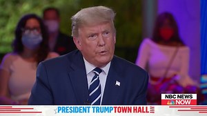 108K views · 1.9K reactions | Pres. Trump on peaceful transition of power: "They try to take down a duly-elected, sitting president, and then talk about 'will you accept a peaceful transition' — and the answer is yes, I will, but I want it to be an honest election, and so does everybody else." | NBC News | Facebook