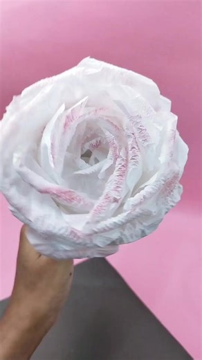 Tissue paper flower 🌸#diy #tissue #paper