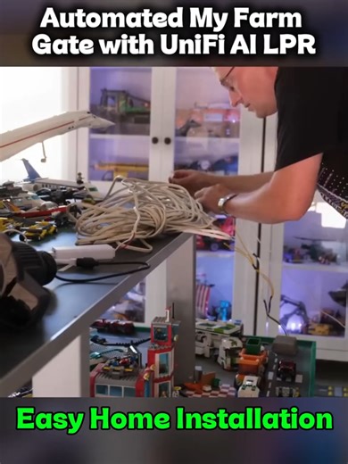 Opening my farm gate with the Unifi AI LPR camera (1/2) #lowvoltagetechnician #ethernetcable #ubiquiti #lowvoltagetech #unifi #ethernet