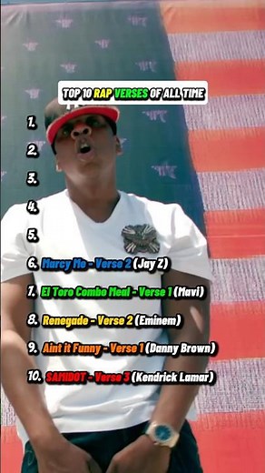 Best rap verses of all time