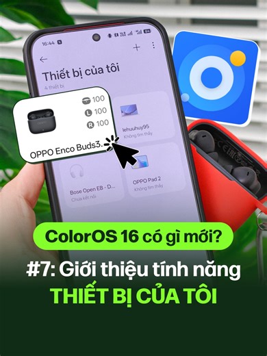 Tính năng mới trên ColorOS 16: Thiết bị của tôi
