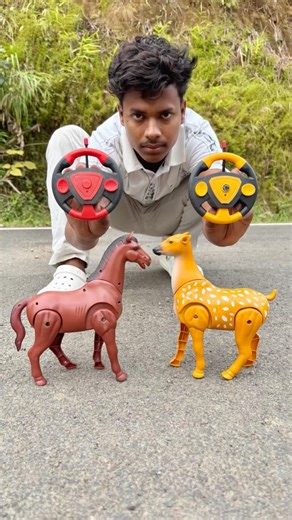 Nuton Remote control ki animals Horse and deer ka Unboxing Dako