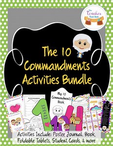 The 10 Commandments Activities Bundle