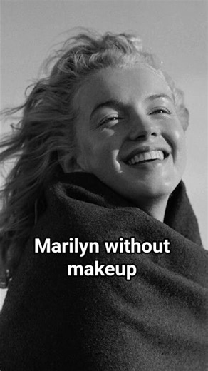 Marilyn Monroe with vs without makeup💄💋✨️#marilynmonroe #vintage