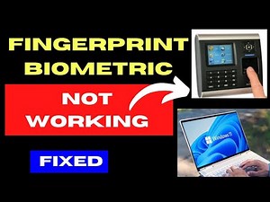 Fingerprint Biometric not working after Windows update on Windows 11 / 10 Fixed