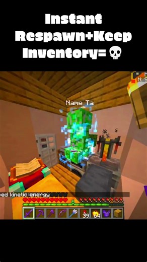 Minecraft Instant Respawn meme 💀