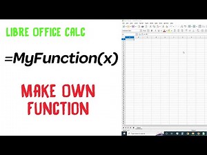 (Part 1) Create own function - Quick & Simple | LibreOffice Calc Tutorial