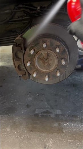 Fast acting brake cleaner spray in action #brakecleaner #automotive #shoplife