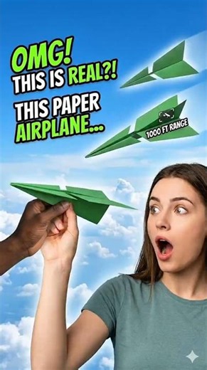 Paper Airplane Magic ✈️ Wait for It! 😳