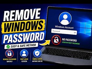 Guide to Removing Windows Account Passwords (Local & Microsoft)