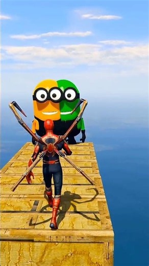 GTA 5 Epic Water Ragdolls Spiderman Jump/Fails Ep 459 #shorts