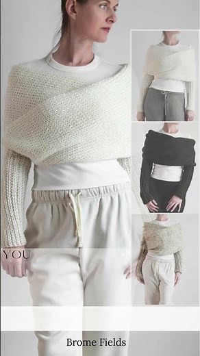 Let's Get Cozy! Super Bulky Sweater Scarf Pattern #sweaterscarf #bromefields #knittingpattern