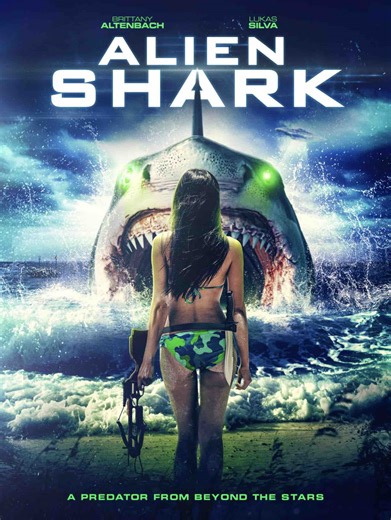 ALIEN SHARK 2022 sci-fi horror film review free online on YouTube MOVIES & MANIA