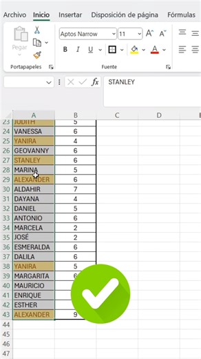 6.2K views · 101 reactions | Resaltar datos repetidos #tips #excel #tutorial #exceltips #windows #word #apps #tecnologia | raymon_acuna | Facebook