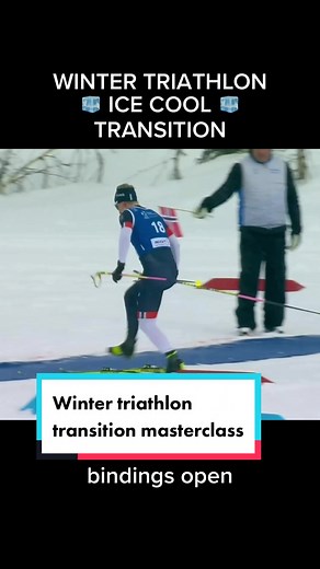 New #WinterTri World Champ Hans Tungesvik is smooth as ice in transition #Triathlon #RunBikeSki