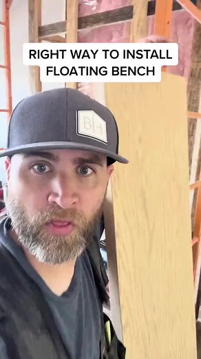 22K views · 208 reactions | THE RIGHT WAY TO INSTALL A FLOATING BENCH! #bench #carpenter #carpentry #wood #craftsman #DIY #tools | Benderhomes | Facebook