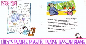 Lilly's Purple Plastic Purse Reading Lesson Plans FREEBIE