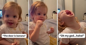 Little girl ends joke-telling session with her parents on an epic note, hilariously roasting her dad