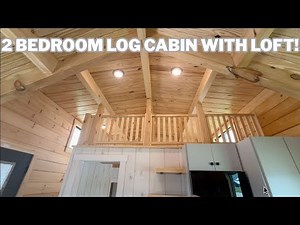 EPIC TWO Bedroom TINY HOUSE with a LOFT! Is this LOG CABIN by ZOOK the TINY HOME of YOUR DREAMS? 4K