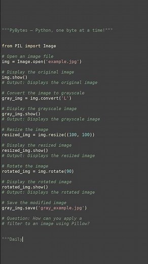 image processing with pillow #python #showcase