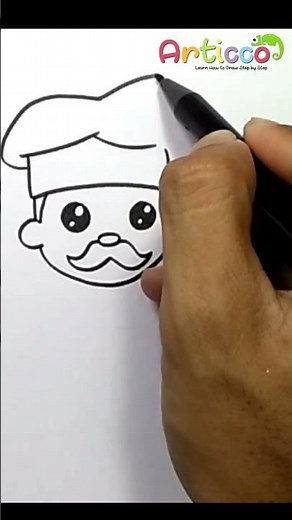 How To Draw Chef #Shorts