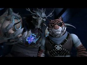 Leo, Karai and April vs Super Shredder