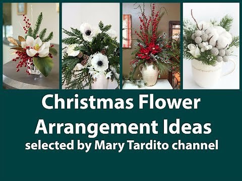 Christmas Flower Arrangement Ideas - Winter Decorating Ideas