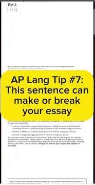 This Sentence Can Make or Break Your Essay on the AP Lang Exam